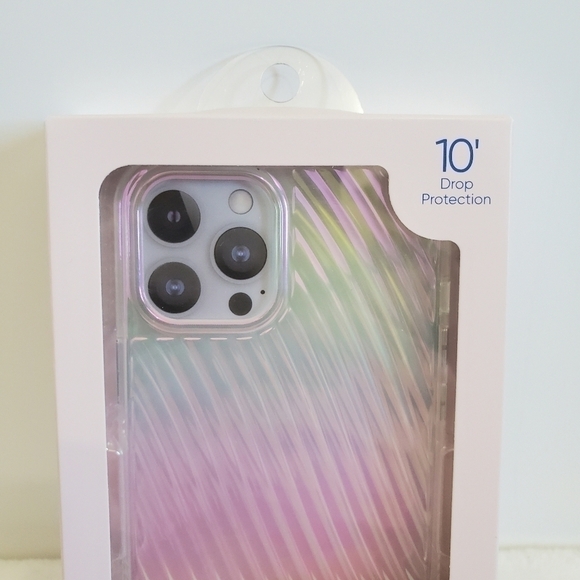 Nwt Onn. 12 Pro Max IPhone Iridescent Ridges Case - Picture 9 of 12